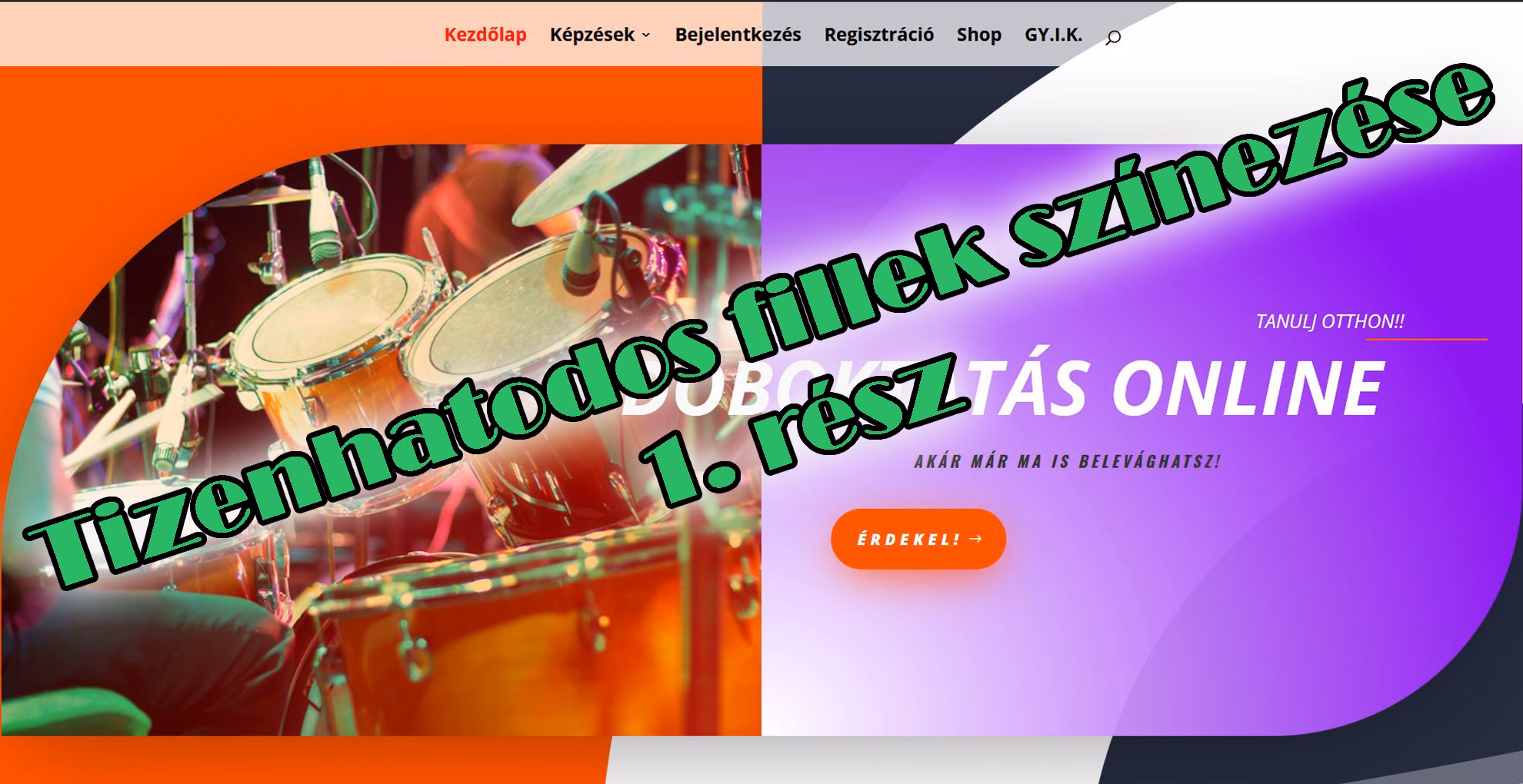 doboktatas_online1 resz doboktatás - Dobmozaik dobiskola