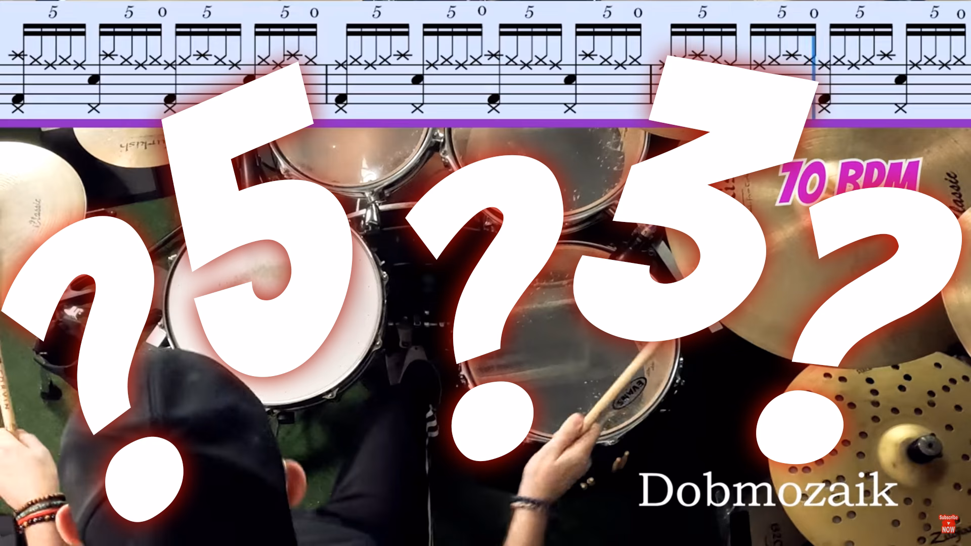 Kvintolás kíséret - doboktatás doboktatás - Dobmozaik dobiskola